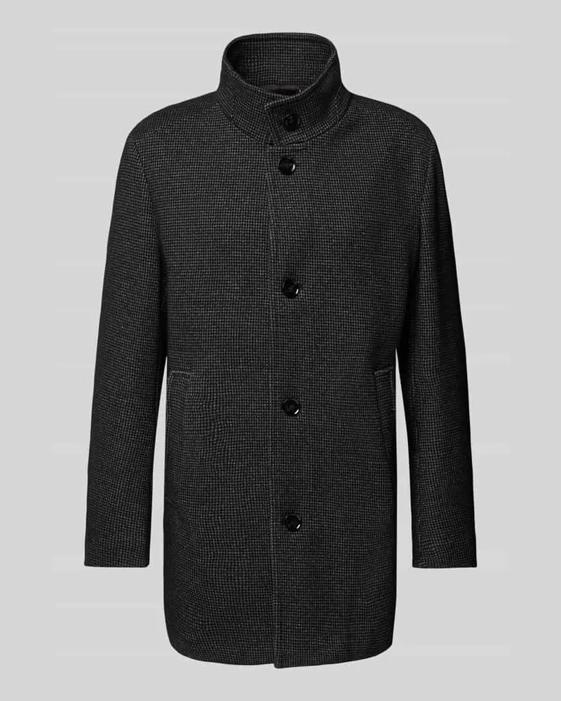 Strellson Regular Fit Mantel mit Stehkragen aus edlem Wool-Mix Modell 'Finchley 2.0 