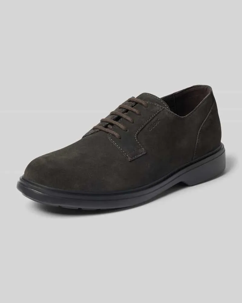 Geox Schnürschuhe aus echtem Leder Modell 'Ottavio Dunkelbraun