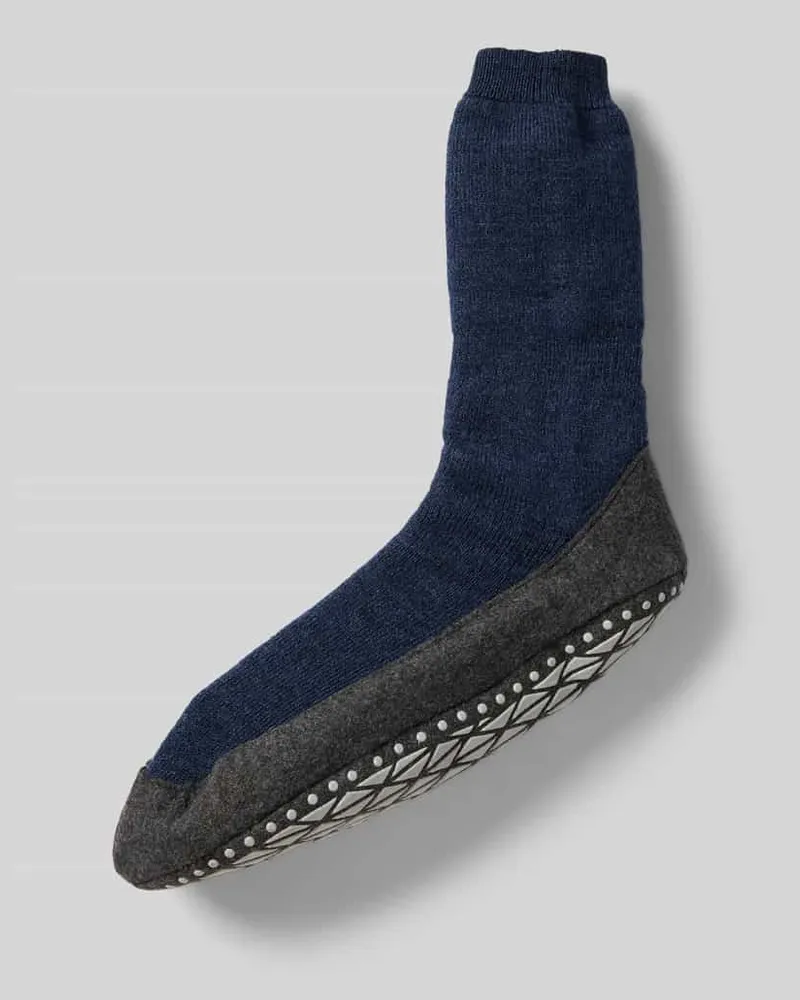 Falke Socken mit elastischem Rippenbündchen Modell 'COSYSHOES Marine