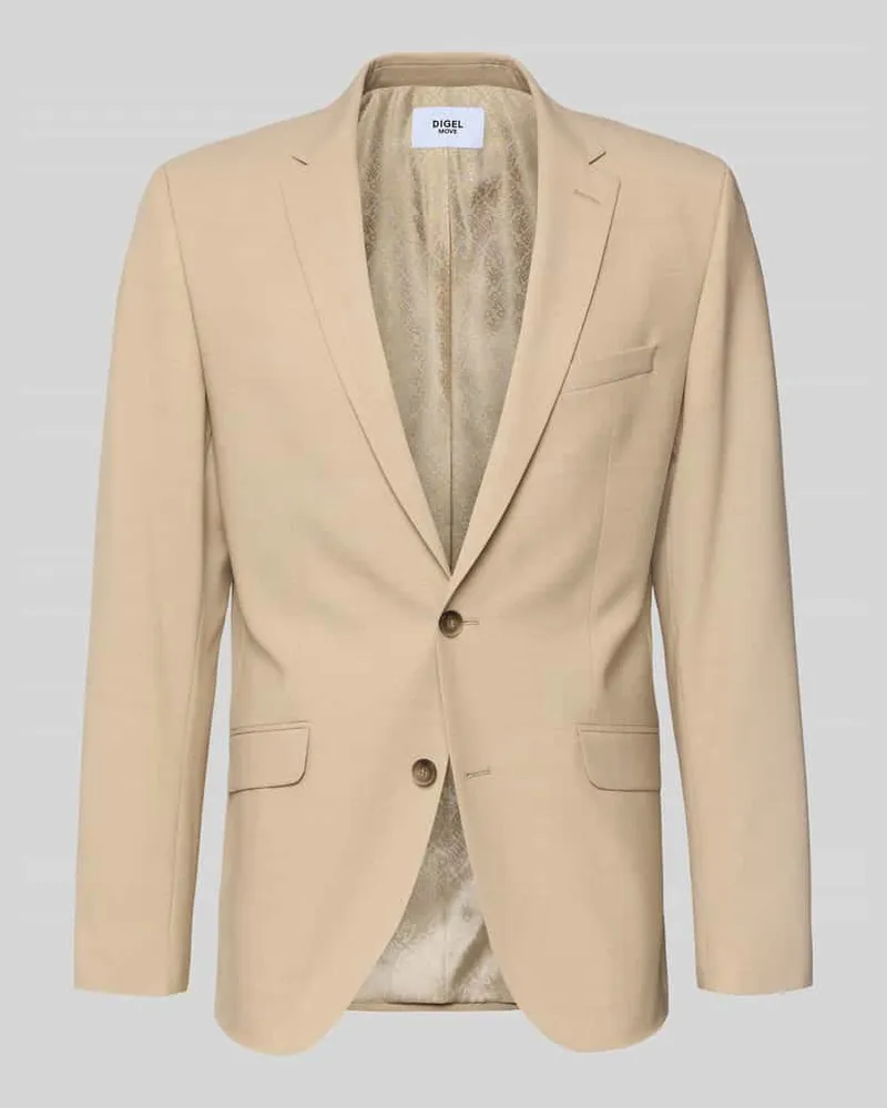 Digel Slim Fit 2-Knopf-Sakko mit Pattentaschen Modell 'Allen Beige