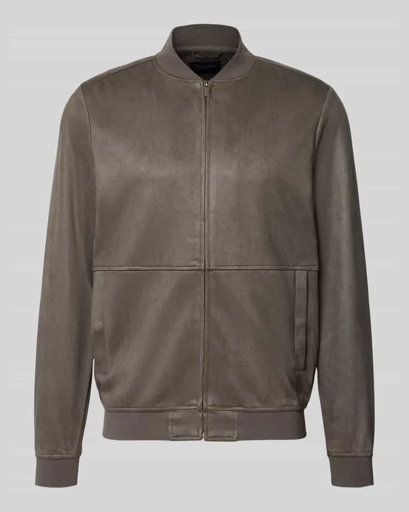 Christian Berg Regular Fit Bomberjacke mit Stehkragen Metallic