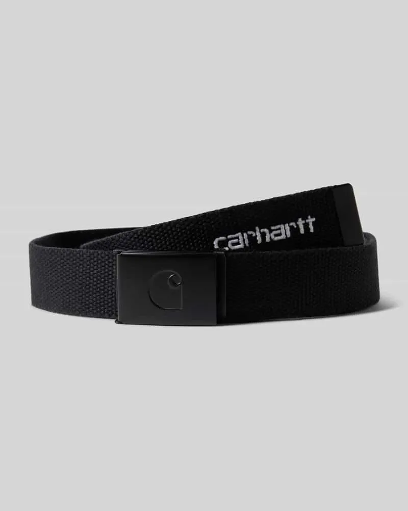 Carhartt WIP Stoffgürtel mit Label-Stitching Black
