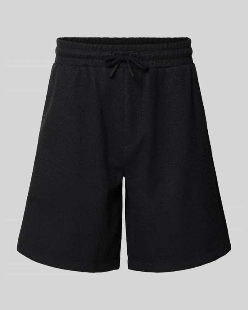 Marc O'Polo Regular Fit Sweatshorts aus Baumwoll-Mix Black