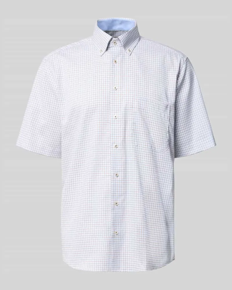 Eterna Comfort Fit Business-Hemd mit Brusttasche Sand