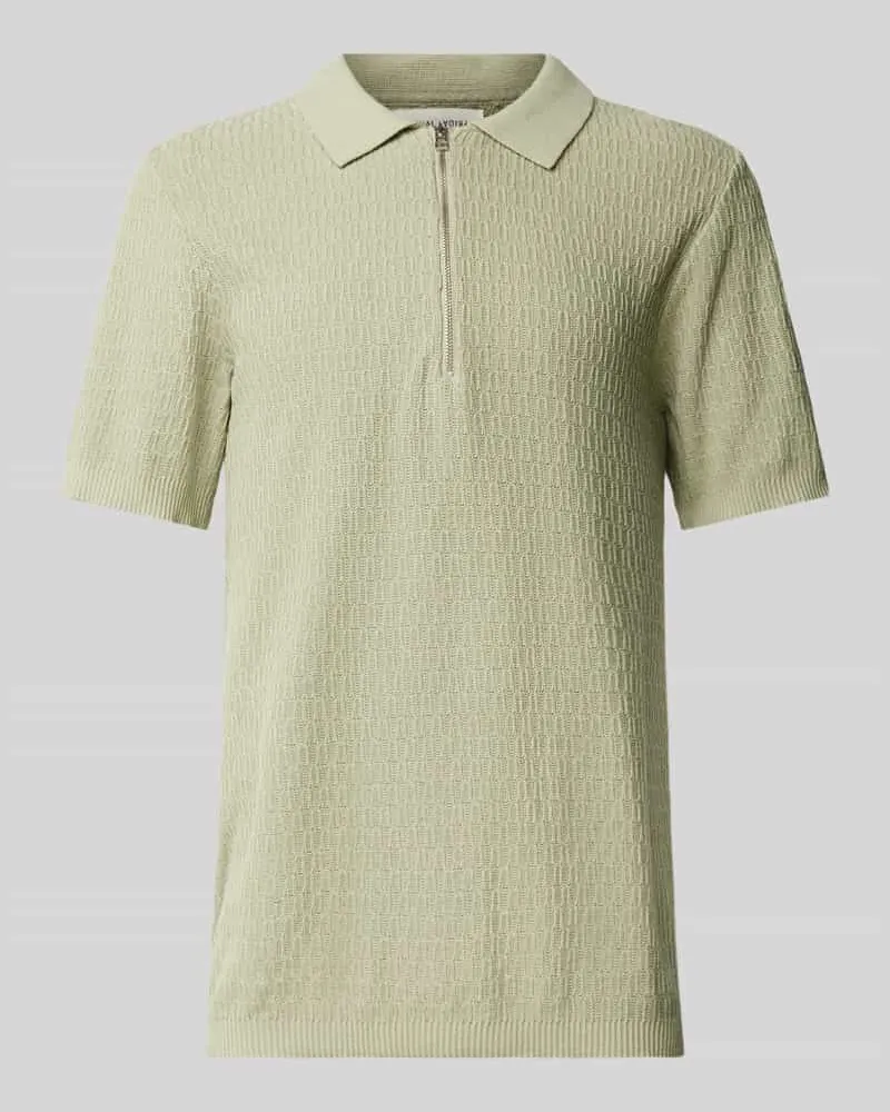 Casual Friday Poloshirt mit kurzem Reißverschluss Modell 'JOE 