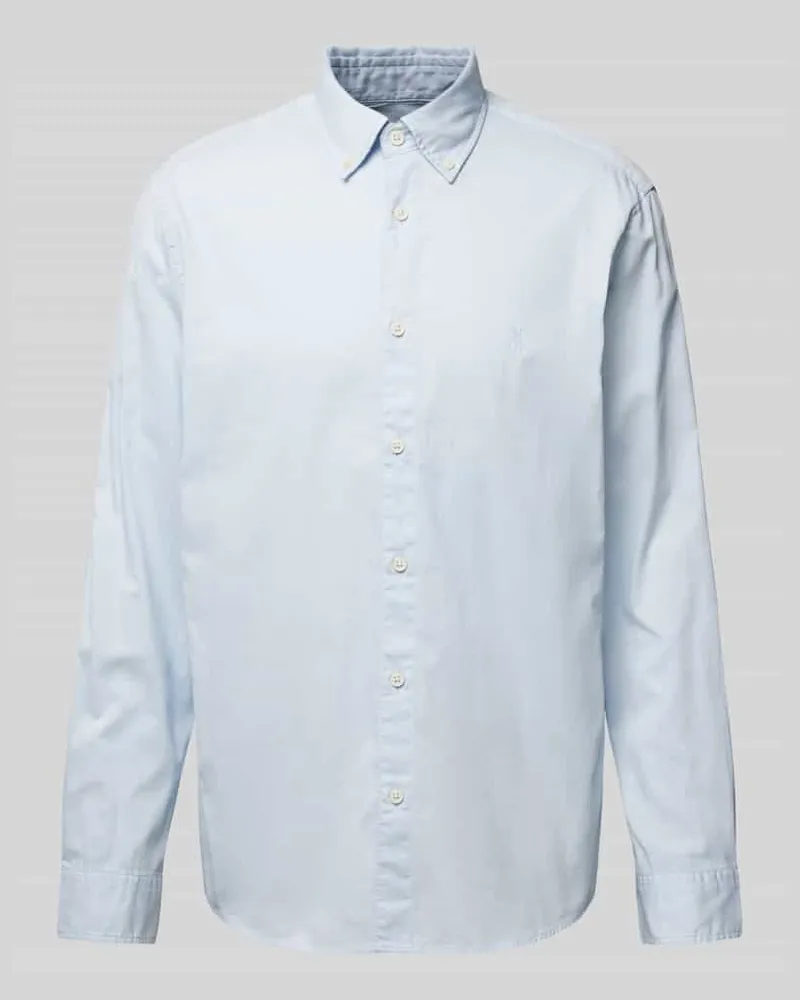Marc O'Polo Regular Fit Freizeithemd aus reiner Baumwolle Hellblau