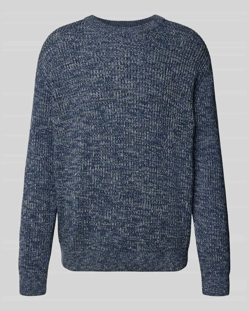 Selected Relaxed Fit Pullover aus reiner Baumwolle Modell 'TILUM Marine