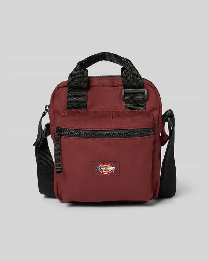 Dickies Crossbody Bag mit Label-Detail Modell 'MOREAUVILLE Dunkelrot