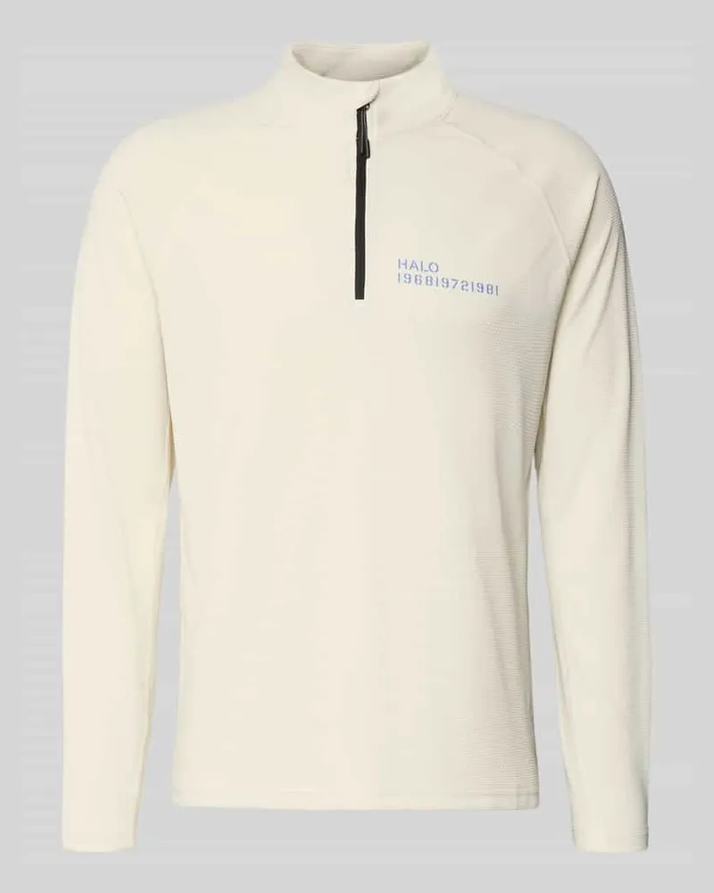 HALO Longsleeve mit Stehkragen und Reißverschluss Modell 'SORONA Offwhite