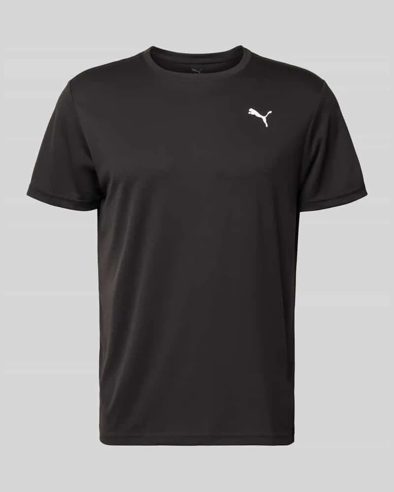 Puma T-Shirt mit Label-Print Black