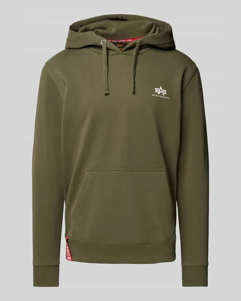 Alpha Industries Hoodie mit Label-Print 