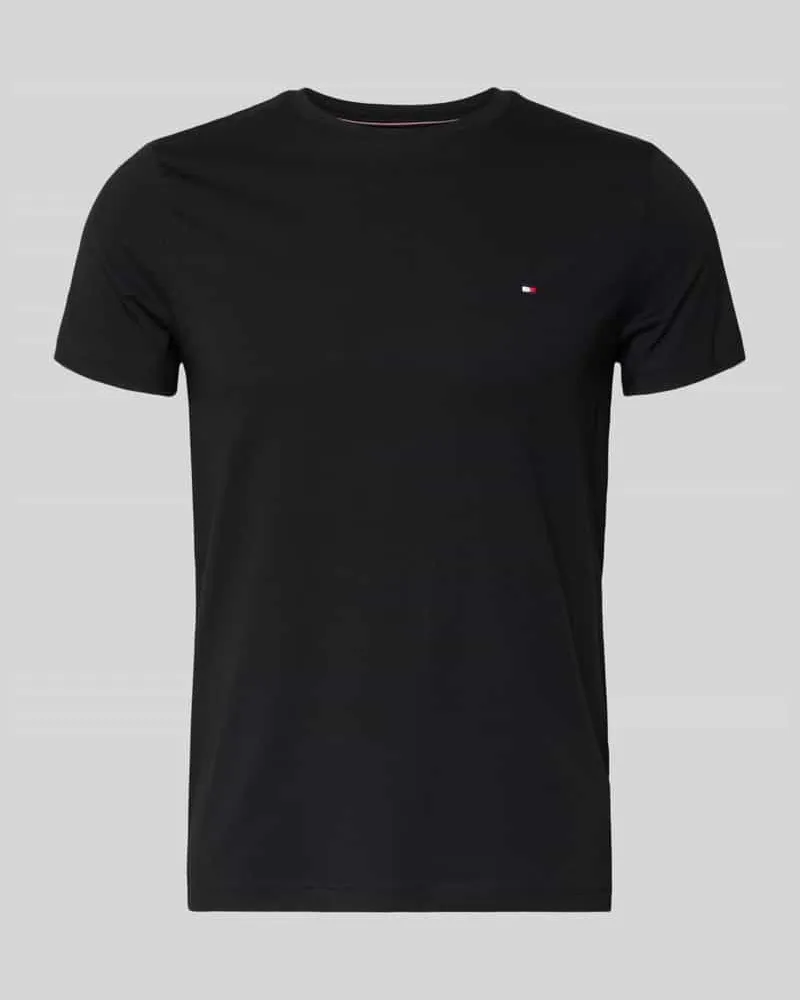 Tommy Hilfiger Slim Fit T-Shirt mit Rundhalsausschnitt Black