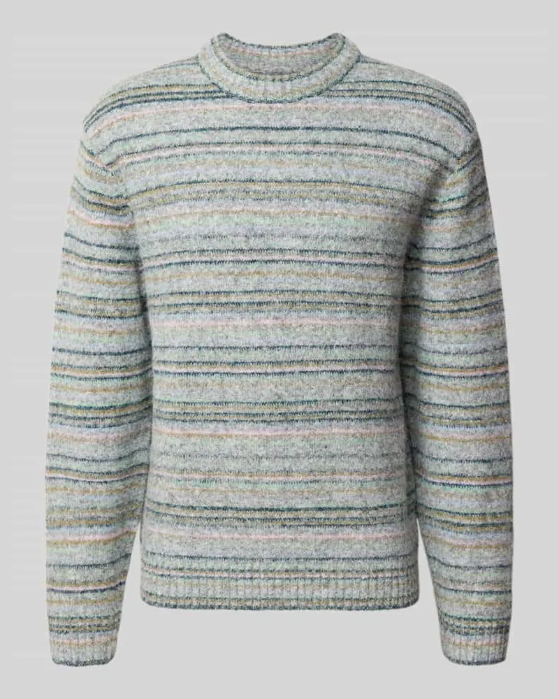 McNeal Regular Fit Strickpullover mit Baumwoll-Anteil Mittelgrau