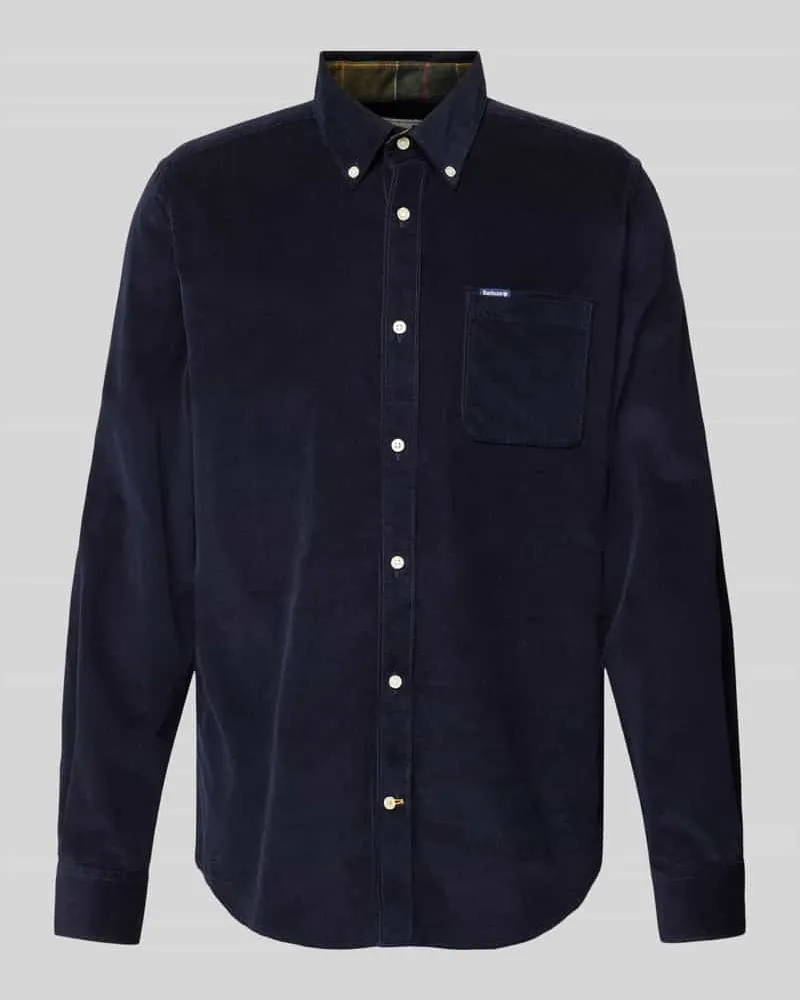Barbour Tailored Fit Cordhemd mit Brusttasche Modell 'Ramsey 