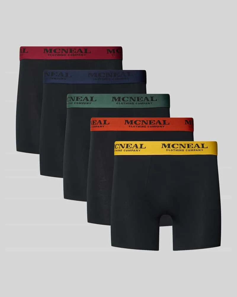 McNeal Trunks mit elastischem Bund im 5er-Pack Black