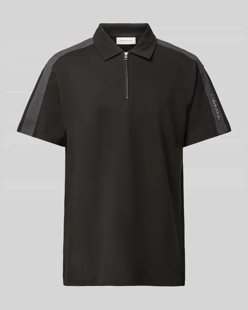 Calvin Klein T-Shirt mit Label-Detail Black