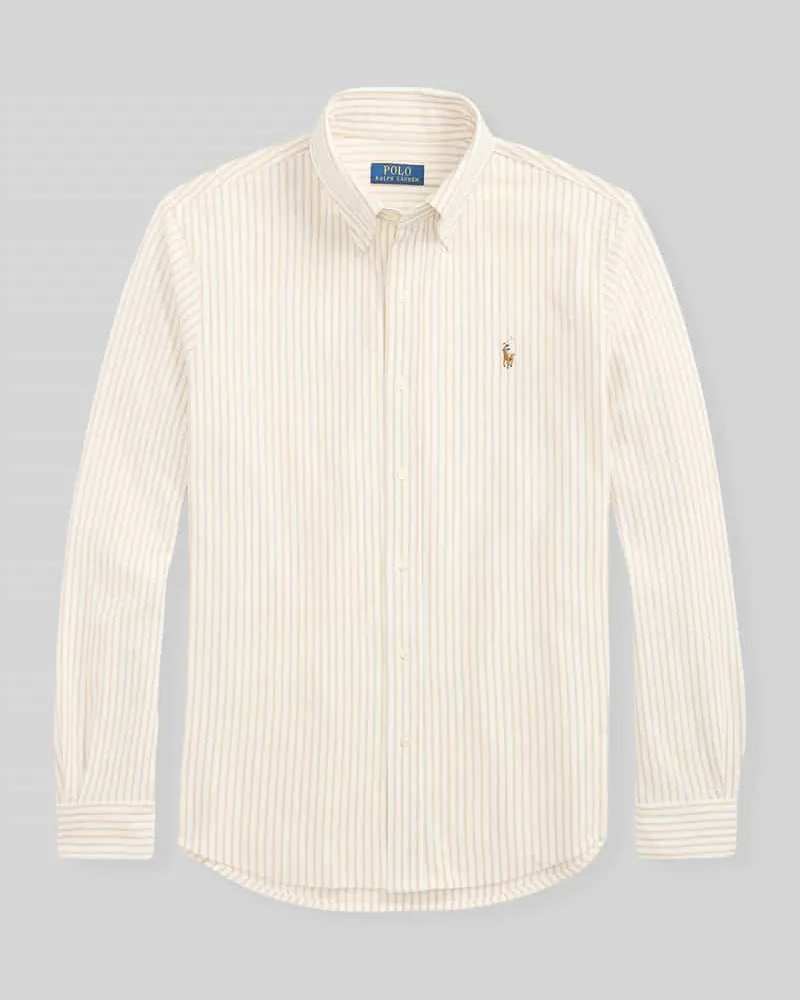 Ralph Lauren Regular Fit Freizeithemd aus reiner Baumwolle Beige