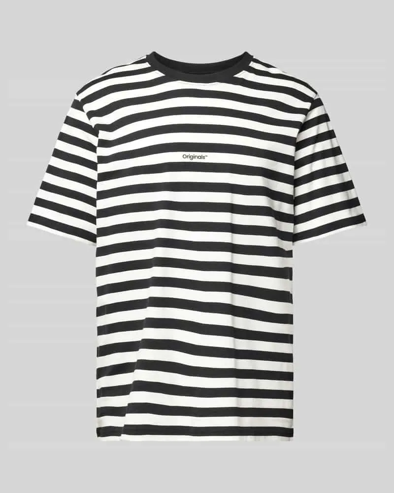 Jack & Jones T-Shirt mit Label-Print Modell 'VESTERBRO Black