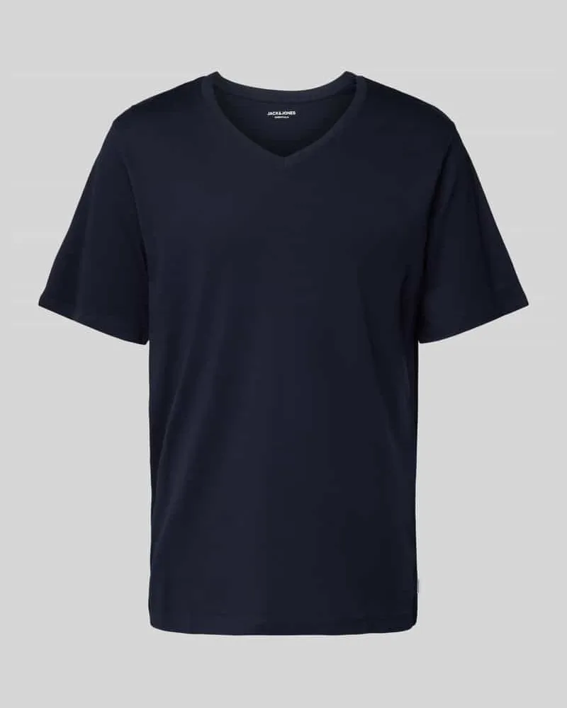 Jack & Jones T-Shirt mit V-Ausschnitt Modell 'ORGANIC BASIC 