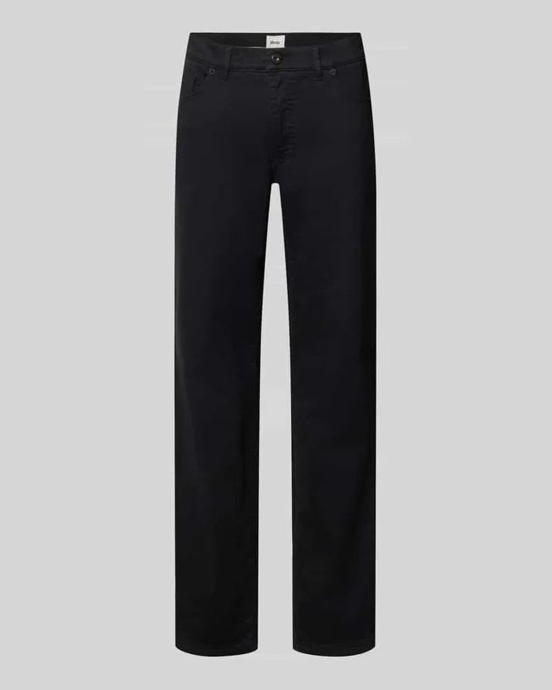 Brax Regular Fit Weite Hose aus Baumwoll-Mix Black