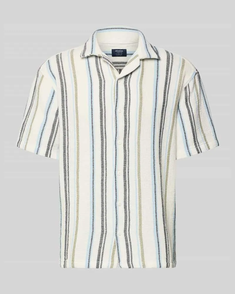 McNeal Regular Fit Freizeithemd mit Kentkragen Ecru