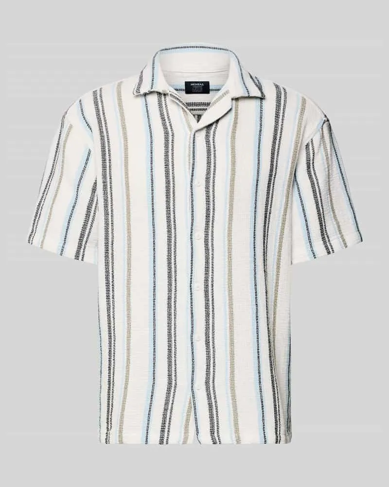 McNeal Regular Fit Freizeithemd mit Kentkragen Ecru