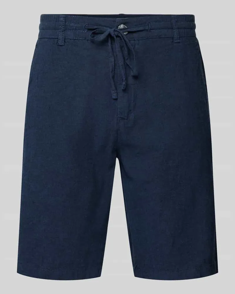 Lindbergh Regular Fit Bermudas aus Leinen-Baumwoll-Mix 