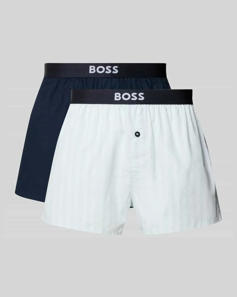 HUGO BOSS Pant & Trunk aus reiner Baumwolle im 2er-Pack Hellblau