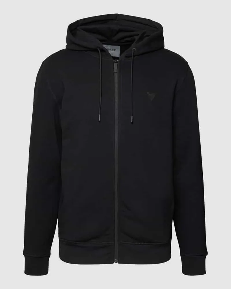 Guess Sweatjacke mit Label-Patch Modell 'ALDWIN 