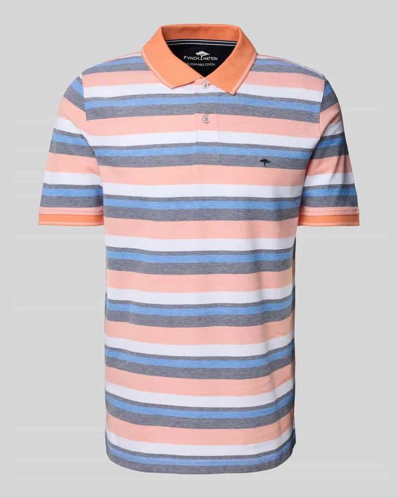 Fynch-Hatton Regular Fit Poloshirt mit Logo-Stitching 