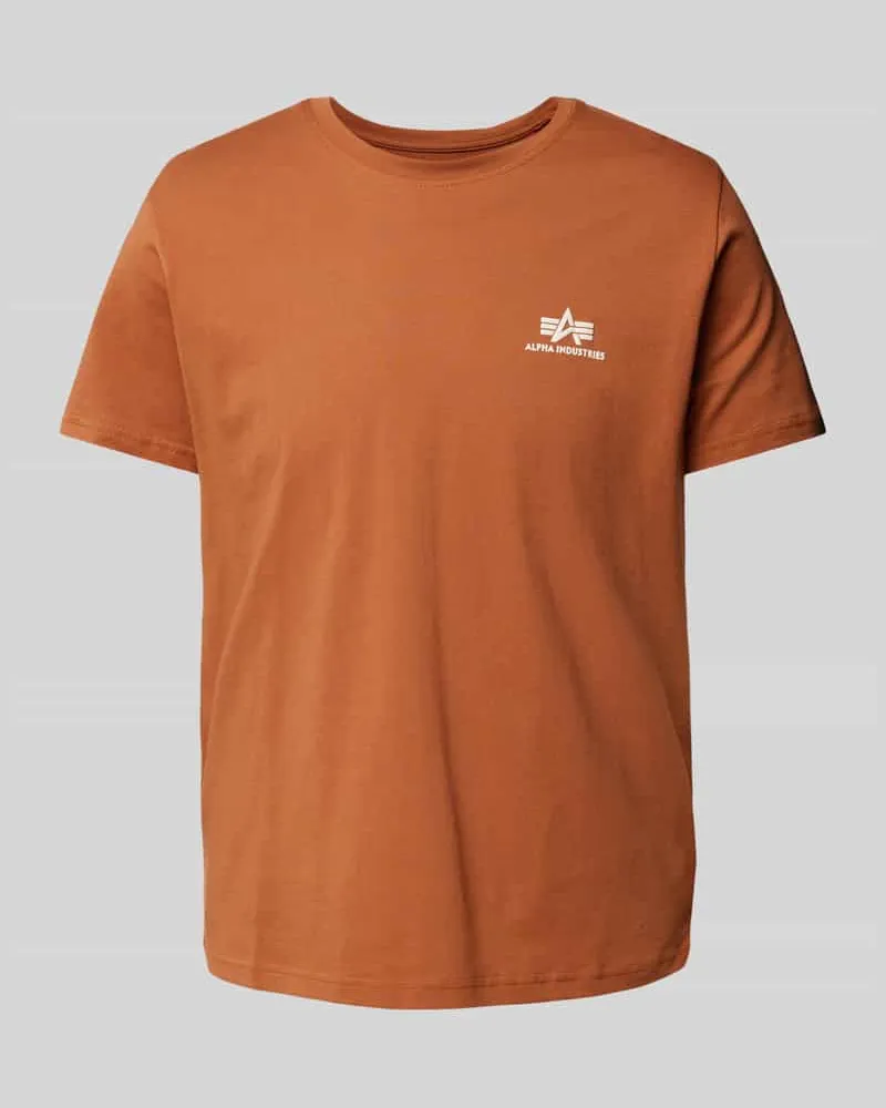 Alpha Industries T-Shirt mit Label-Print 