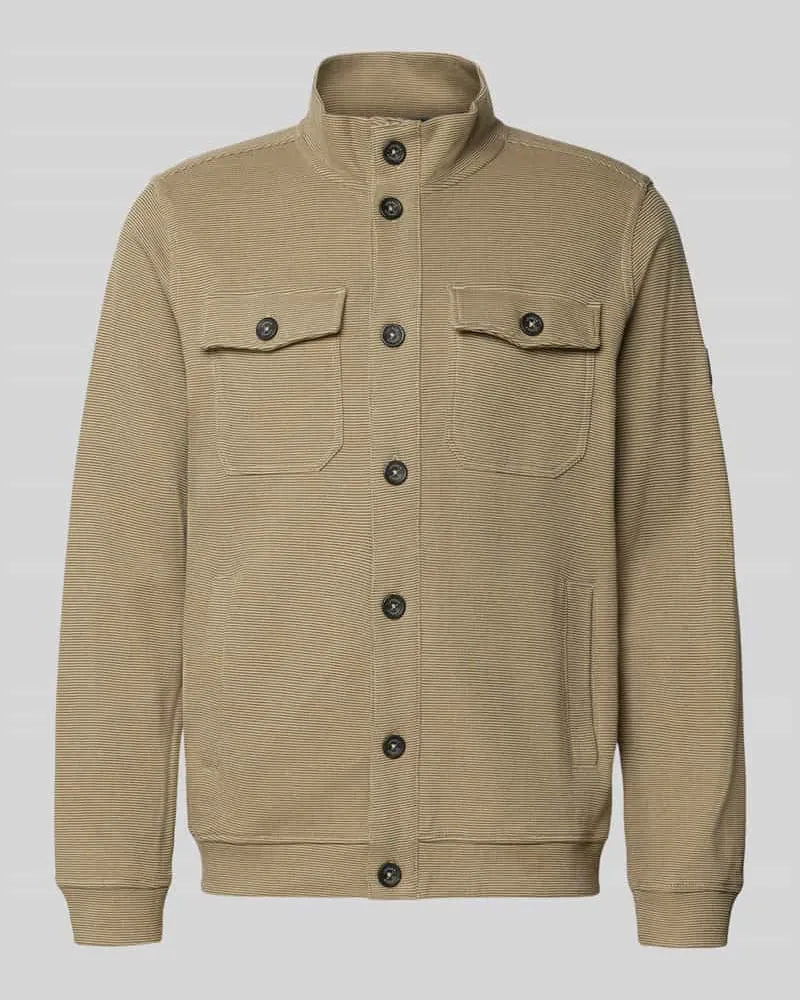 Lerros Regular Fit Jacke aus Baumwoll-Mix Modell 'SELANIK Beige