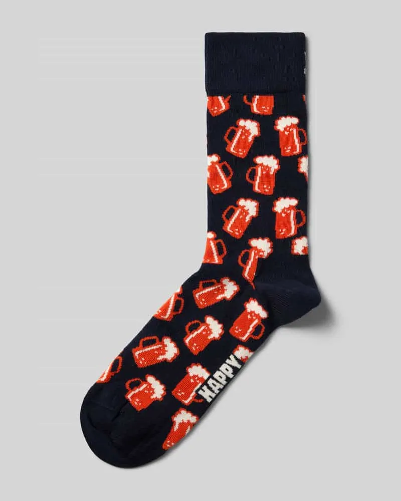 Happy Socks Socken mit Motiv-Stitching Modell 'BEER 