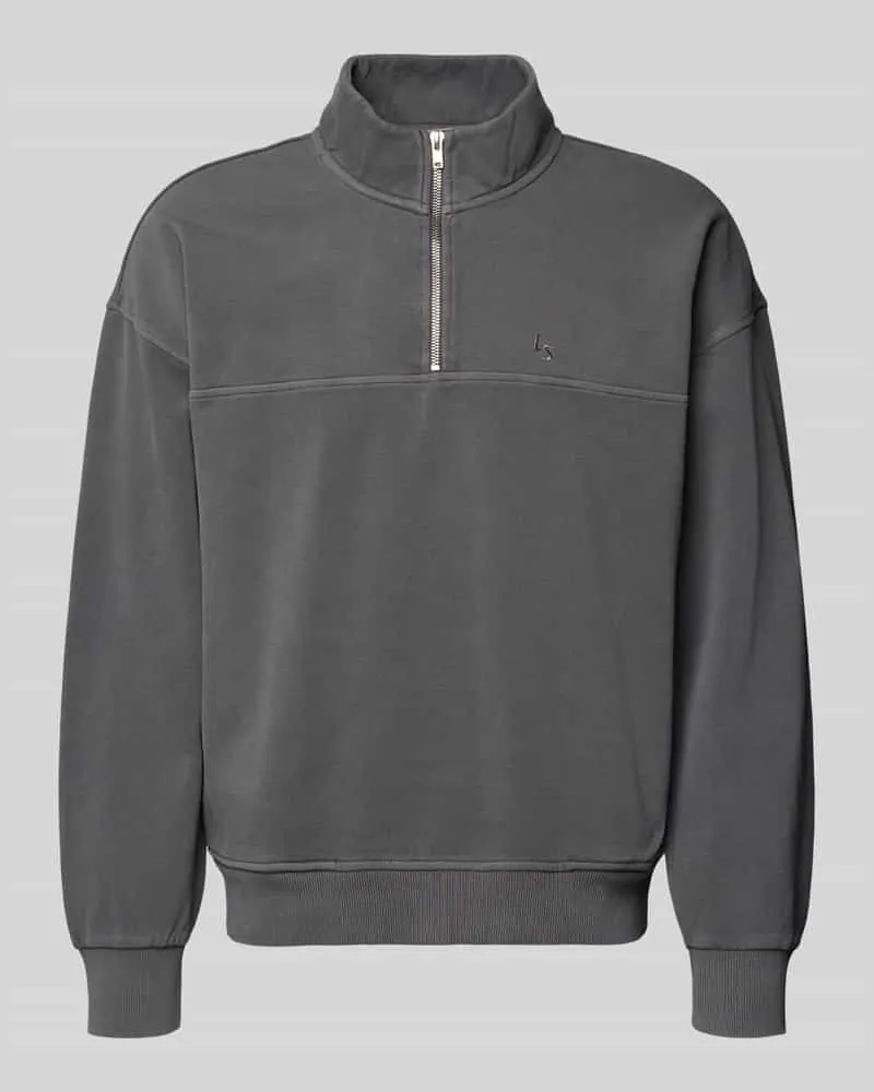 Levi's Relaxed Fit Sweatshirt aus reiner Baumwolle Modell 'MARINA Dunkelgrau