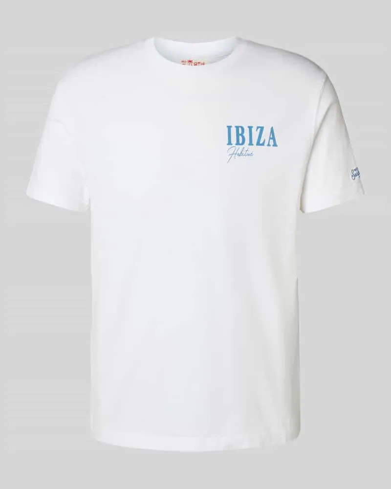 MC2 Saint Barth T-Shirt mit rückseitigem Motiv-Print und Rundhalsausschnitt 