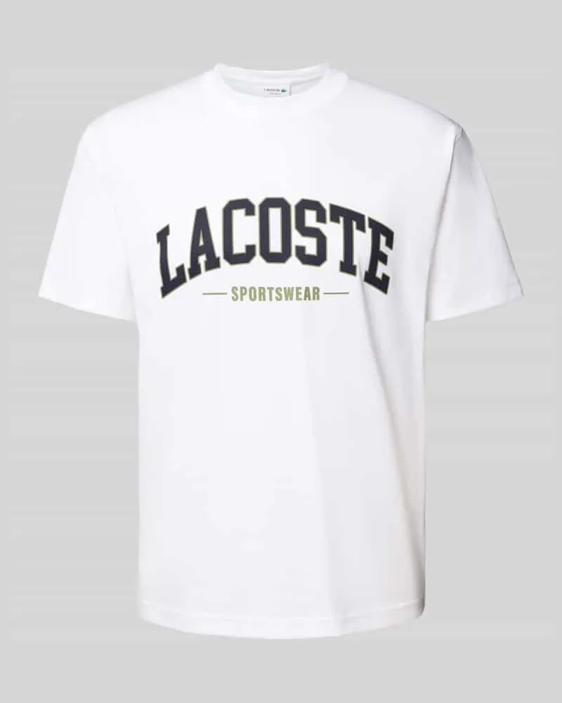 Lacoste T-Shirt mit Label-Print 