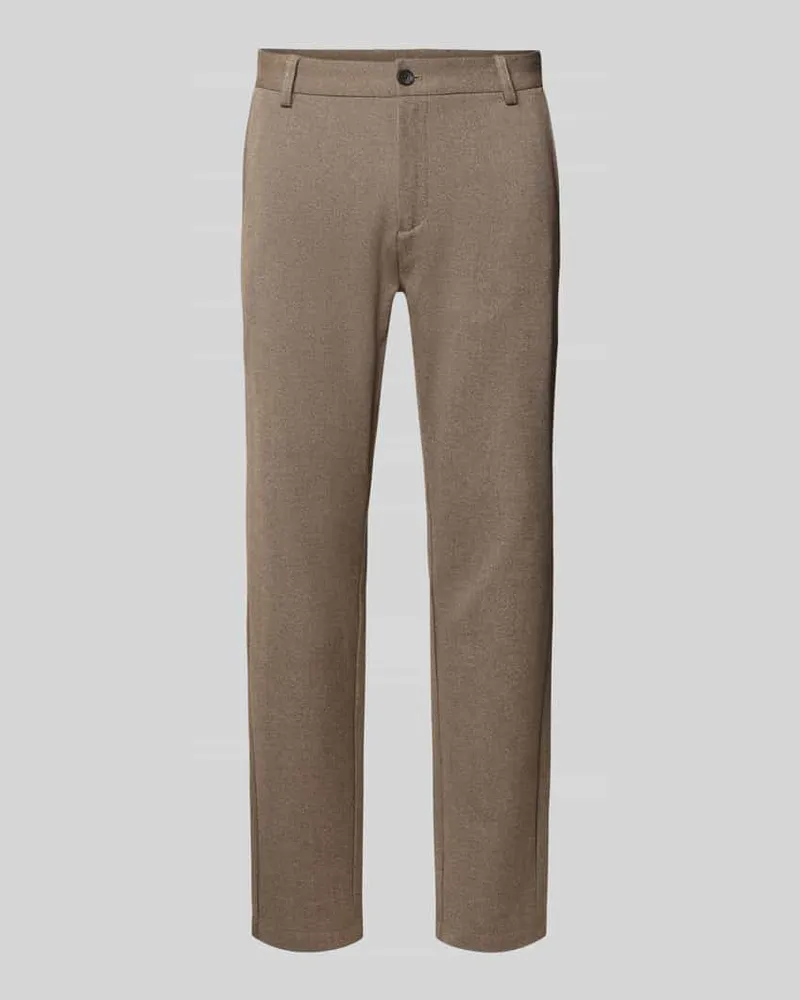 Lindbergh Stoffhose mit Gesäßtaschen Sand