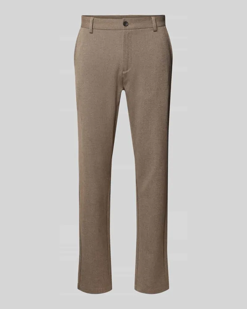 Lindbergh Stoffhose mit Gesäßtaschen Sand