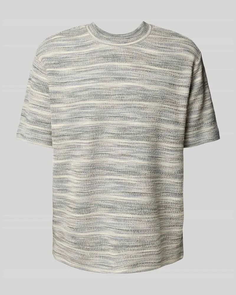 McNeal T-Shirt mit Strukturmuster Ecru