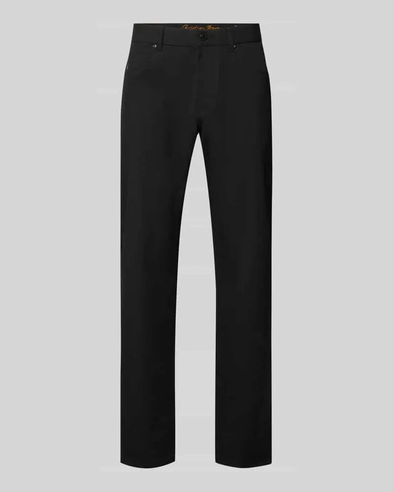 Christian Berg Comfort Fit Hose mit Eingrifftaschen Black