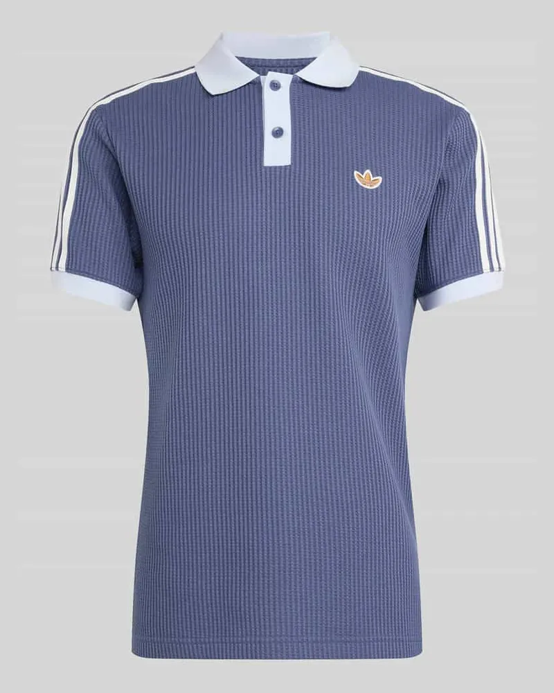 adidas Relaxed Fit Poloshirt mit Baumwoll-Anteil Rauchblau
