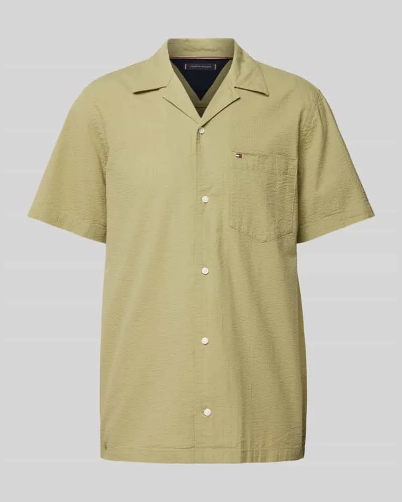 Tommy Hilfiger Regular Fit Freizeithemd mit Logo-Stitching 