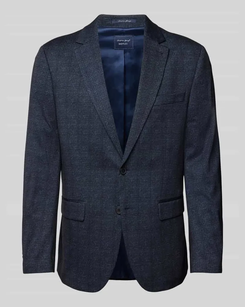 Christian Berg 2-Knopf-Sakko mit Reverskragen Blau