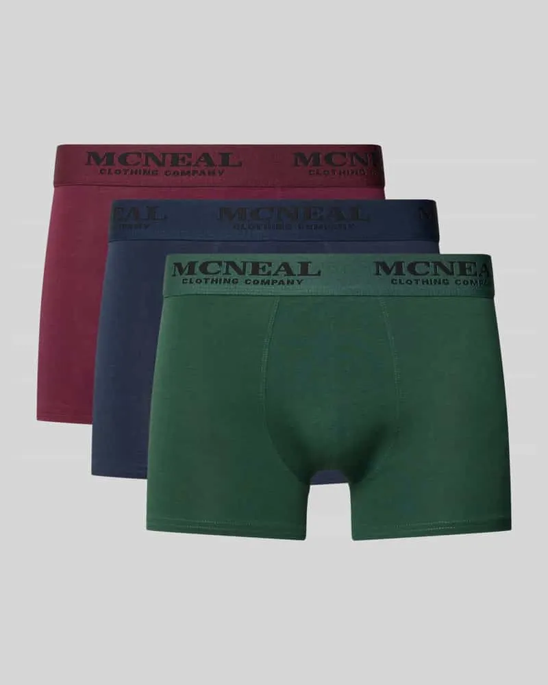 McNeal Trunks mit elastischem Bund im 3er-Pack Metallic