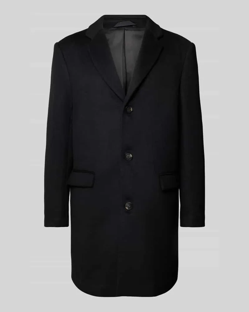 Calvin Klein Mantel mit Reverskragen Black