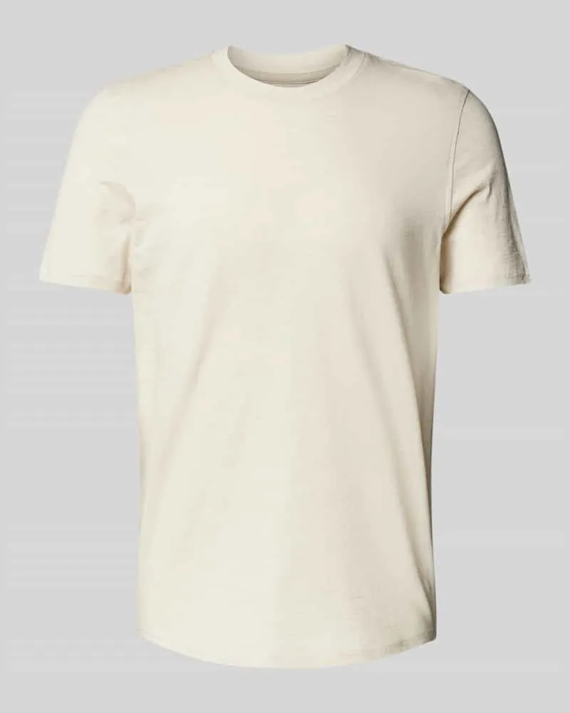 McNeal T-Shirt mit geripptem Rundhalsausschnitt 