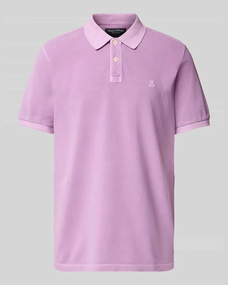 Marc O'Polo Regular Fit Poloshirt aus reiner Baumwolle Flieder