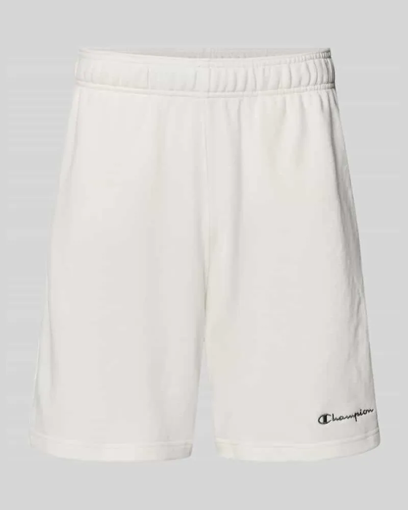 Champion Shorts mit elastischem Bund und Label-Stitching Offwhite