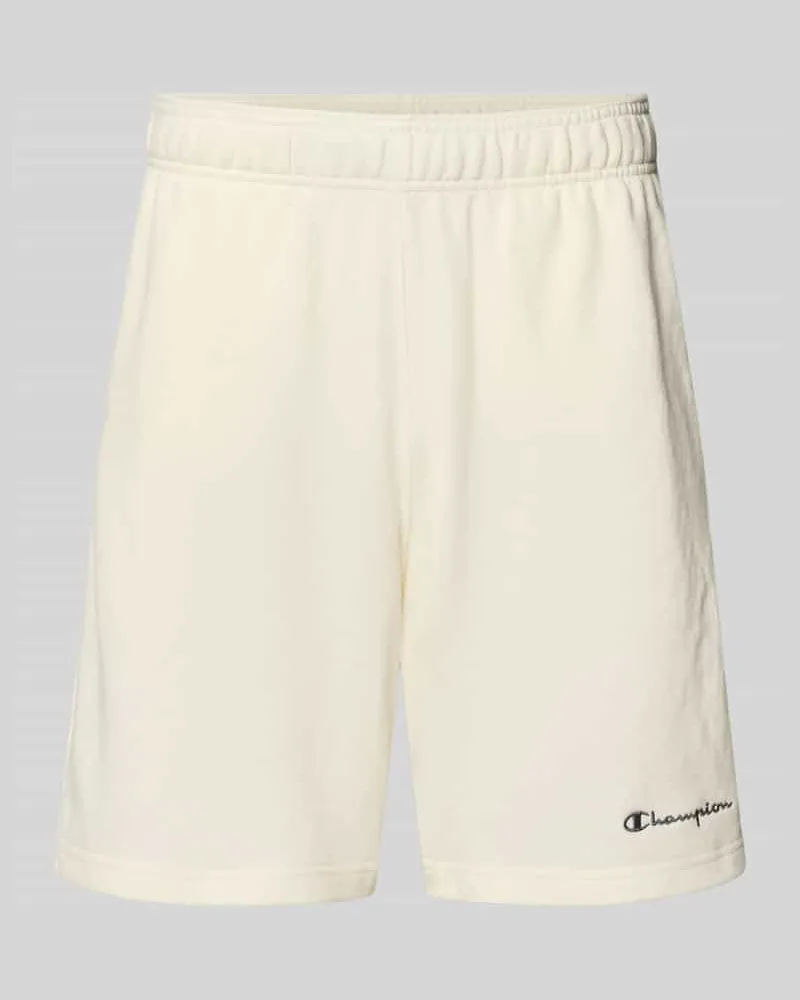 Champion Shorts mit elastischem Bund und Label-Stitching Offwhite