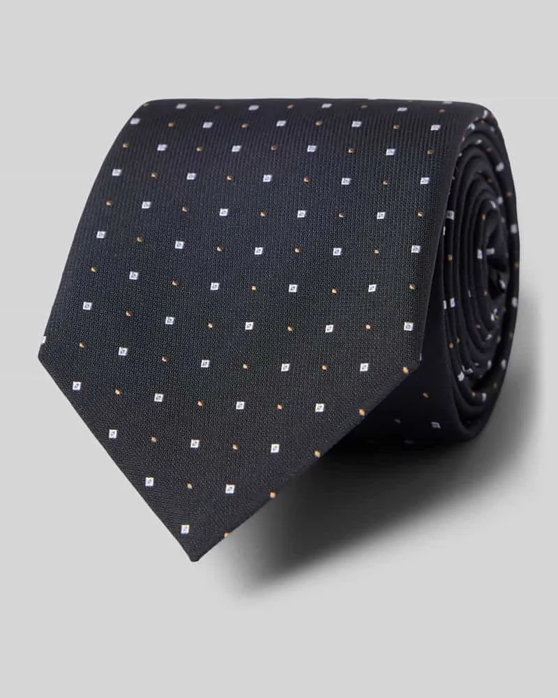HUGO BOSS Krawatte aus Seiden-Mix Black